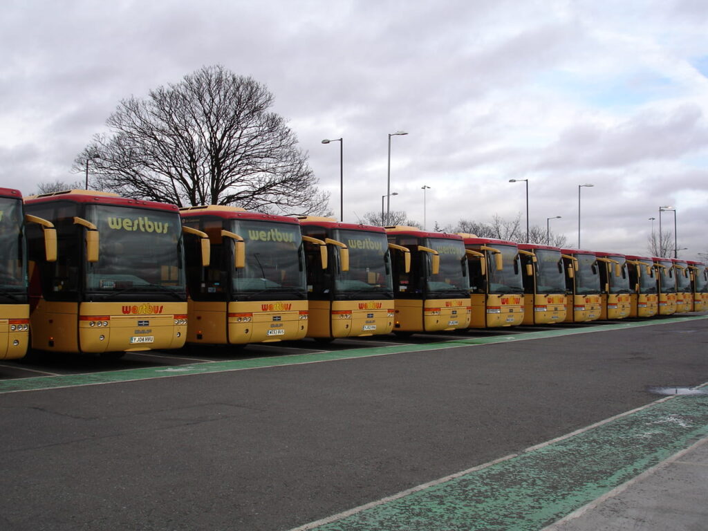 Westbus Van Hool line up.