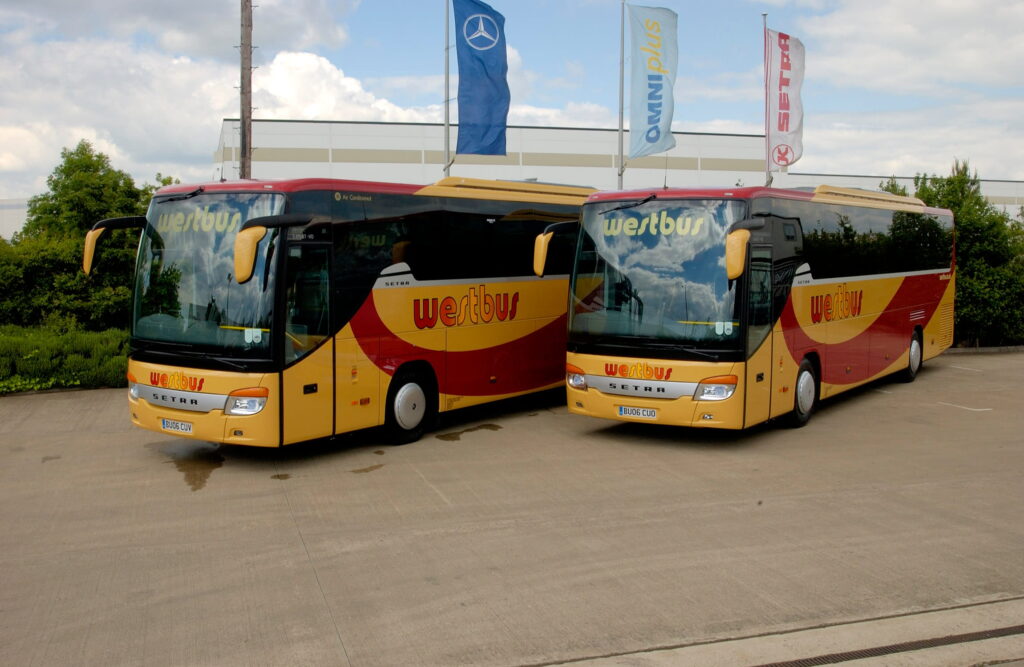 BU06 CUO, and BU06 CUV, 2006 Setra S415GT – HD’s.