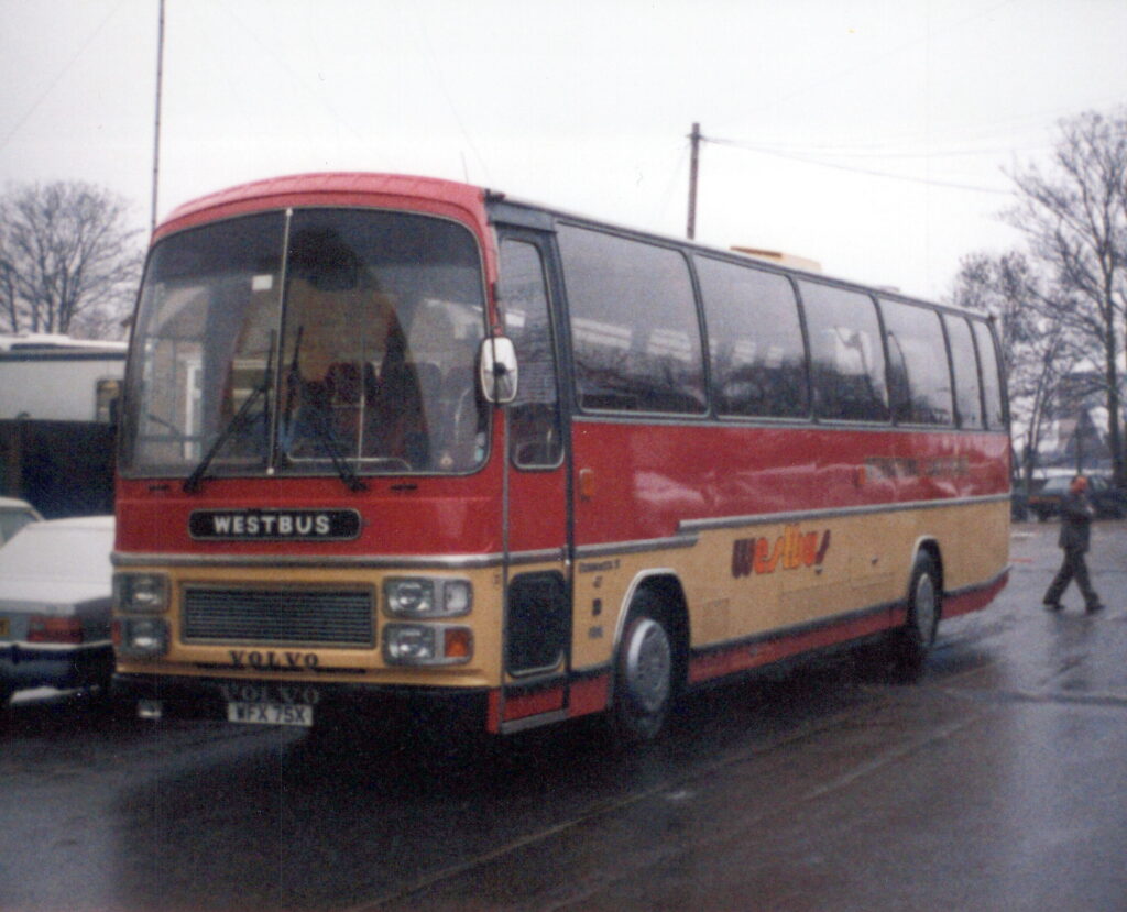 WFX 75X, 1981 Volvo B10M Plaxton Supreme IV Viewmaster.